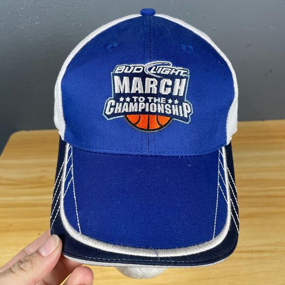 BDL MTTC Baseball Cap Unisex Blue White Adjustable Bud Light Basketball Hat - Picture 2 of 9